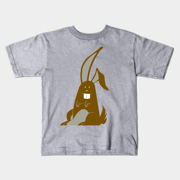 Brown Rabbit Kids T-Shirt by MarcoDCarrillo